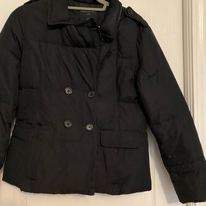 Dark navy puffer jacket